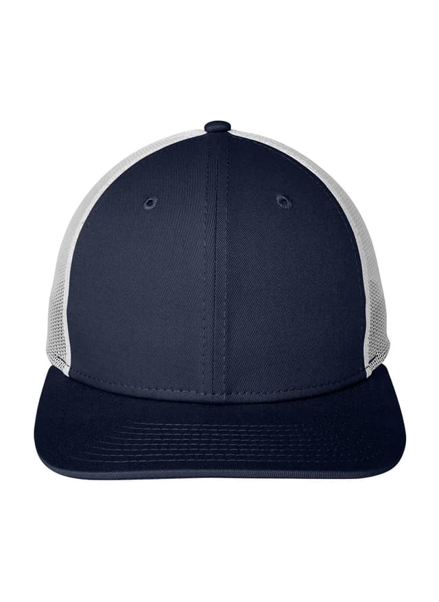New Era Snapback Low Profile Trucker Hat - Deep Navy / White MISC