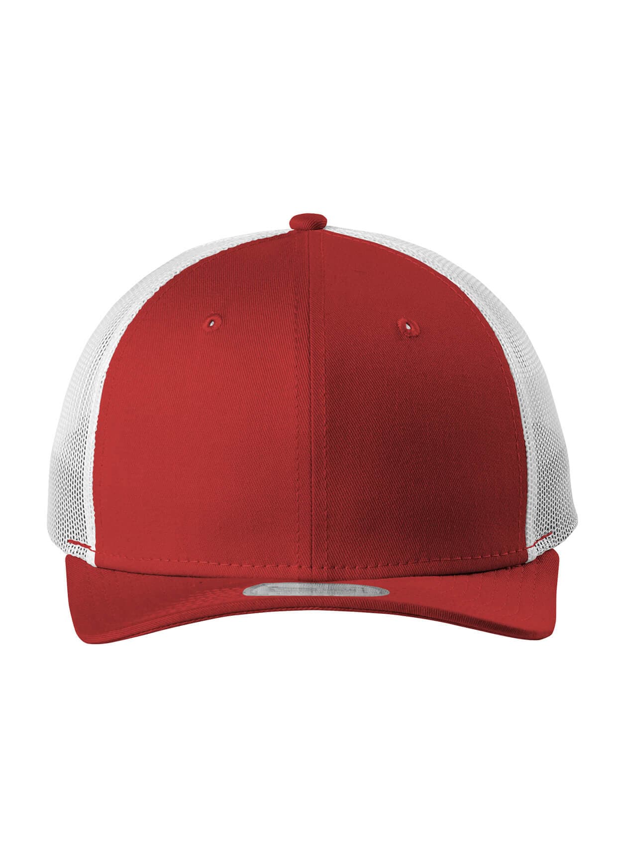New Era Snapback Low Profile Trucker Hat - Scarlet / White MISC