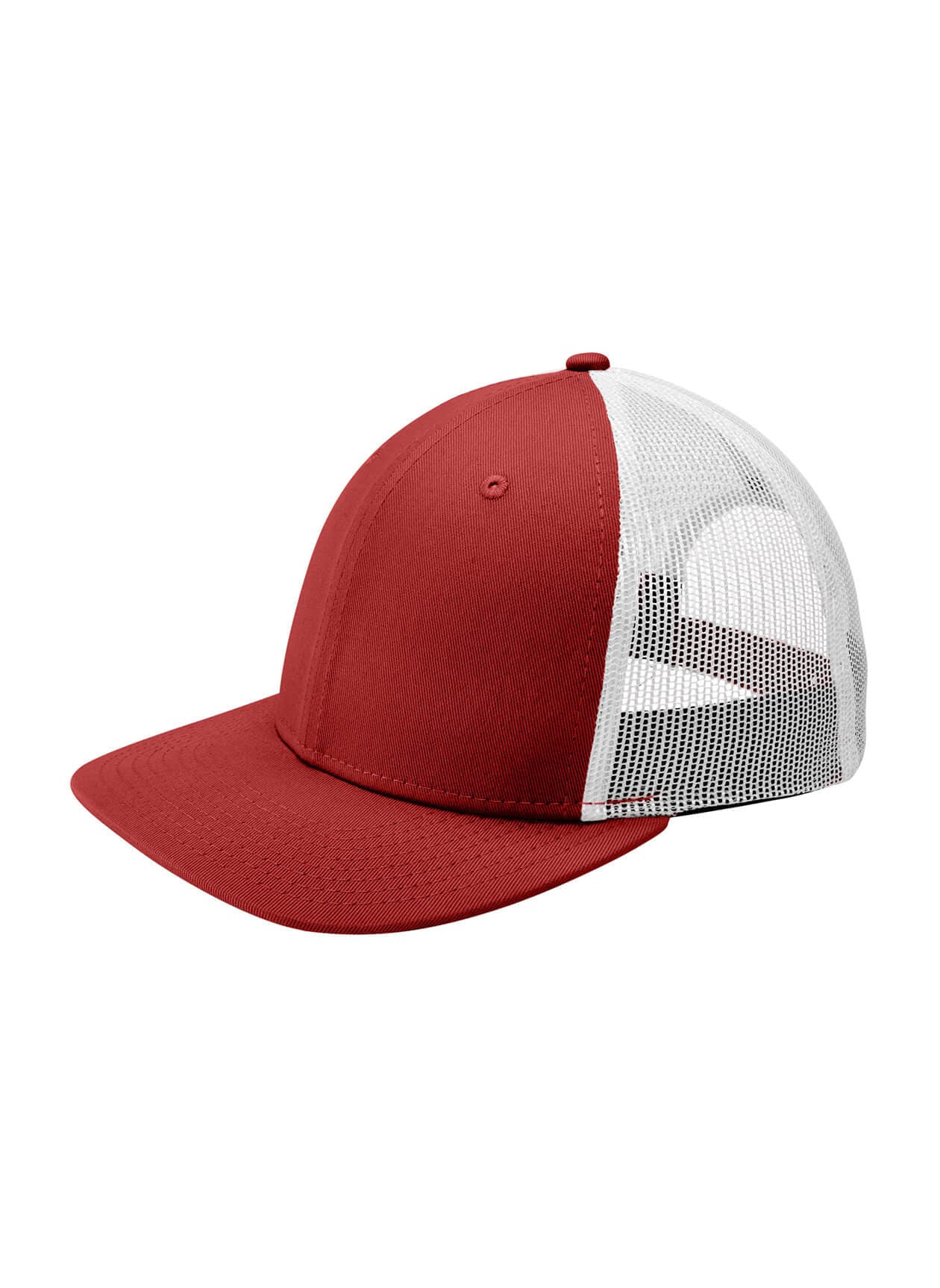 New Era Snapback Low Profile Trucker Hat - Scarlet / White MISC