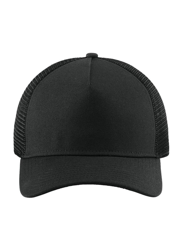 New Era A-Frame Snapback Mesh Back Cap - Black / Black (BLK) MISC