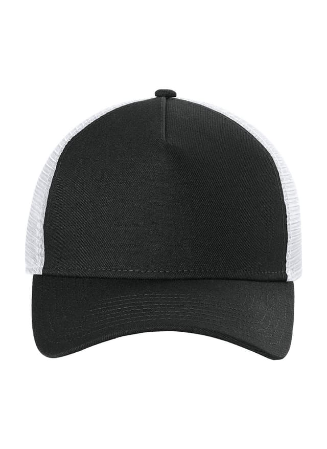 New Era A-Frame Snapback Mesh Back Cap - Black / White (BLW) MISC