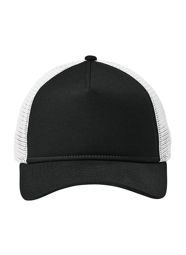New Era A-Frame Snapback Mesh Back Cap - Flag Black / White MISC