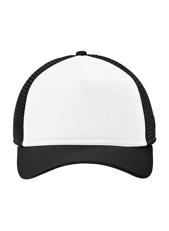 New Era A-Frame Snapback Mesh Back Cap - Flag White / Black / Black MISC