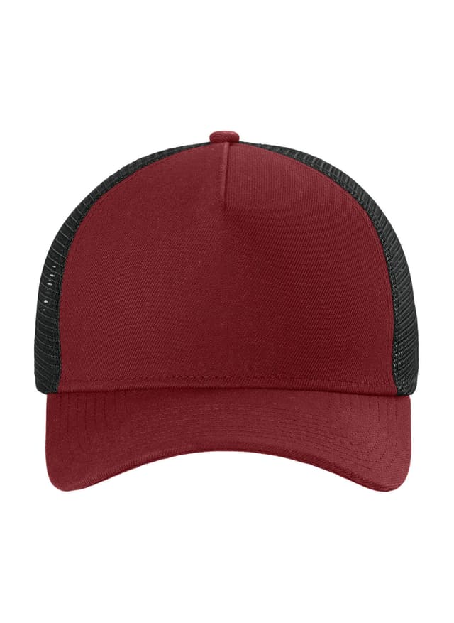 New Era A-Frame Snapback Mesh Back Cap - Scarlet / Black MISC