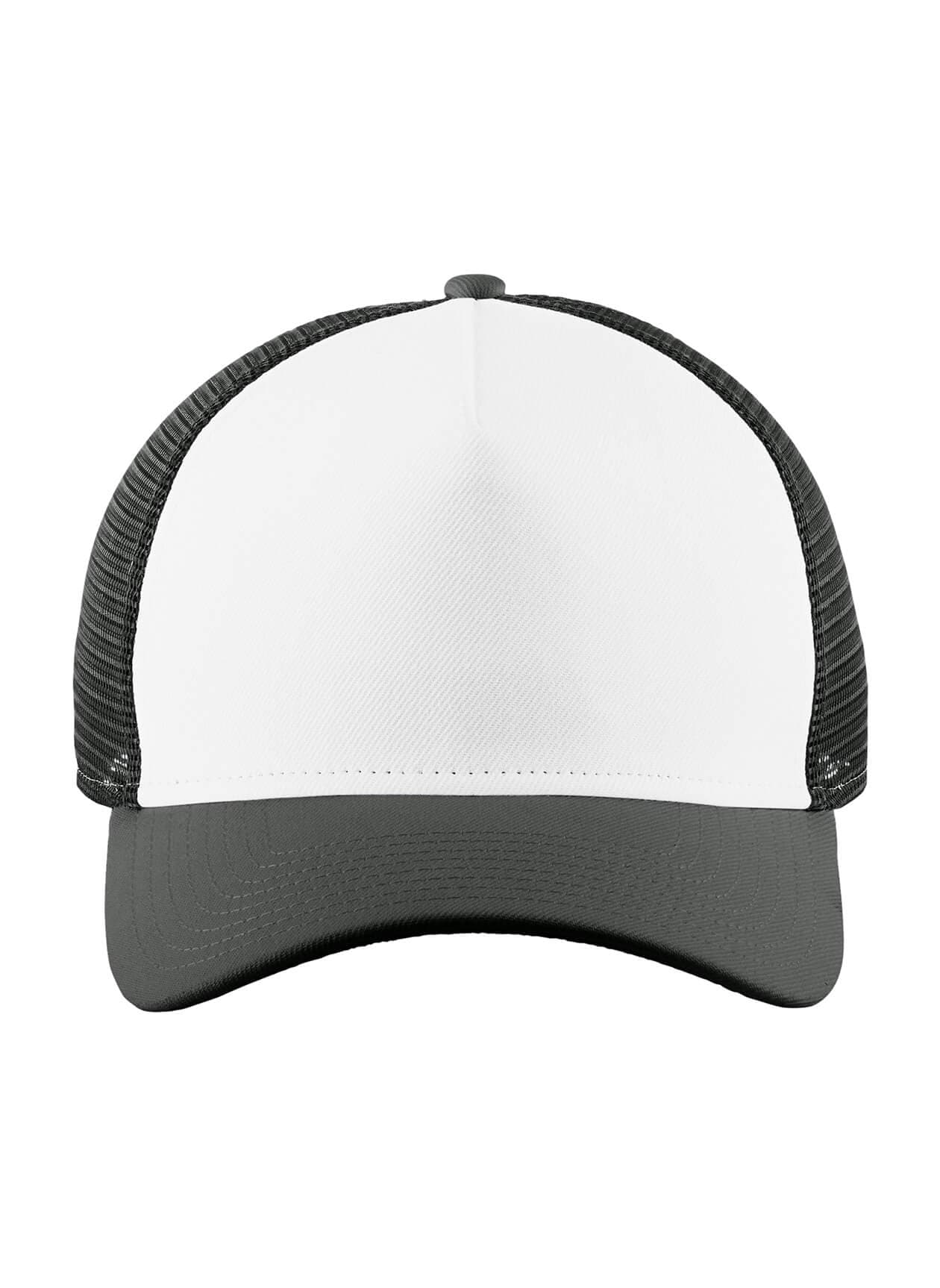 New Era A-Frame Snapback Mesh Back Cap - White / Graphite / Graphite MISC