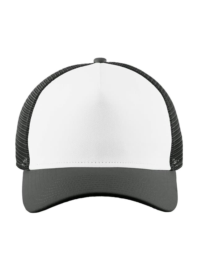 New Era A-Frame Snapback Mesh Back Cap - White / Graphite / Graphite MISC