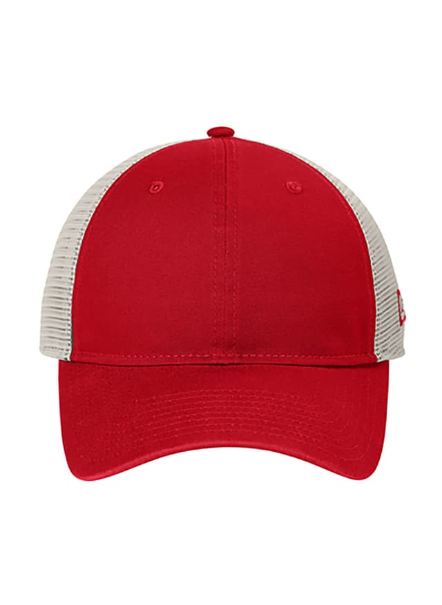 New Era 9TWENTY Unstructured Mesh Snapback Cap - Red MISC