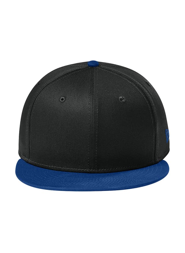 New Era Flat Bill Snapback Hat - Flag Black / Royal MISC