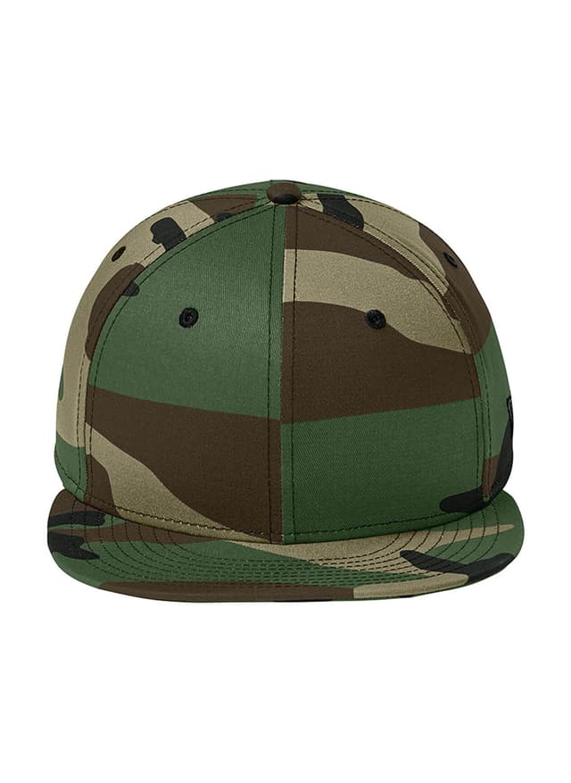 New Era Flat Bill Snapback Hat - Flag Camo MISC