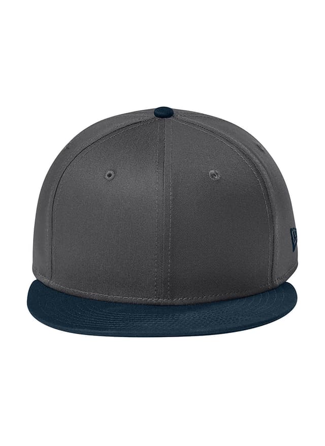 New Era Flat Bill Snapback Hat - Flag Charcoal / Deep Navy MISC