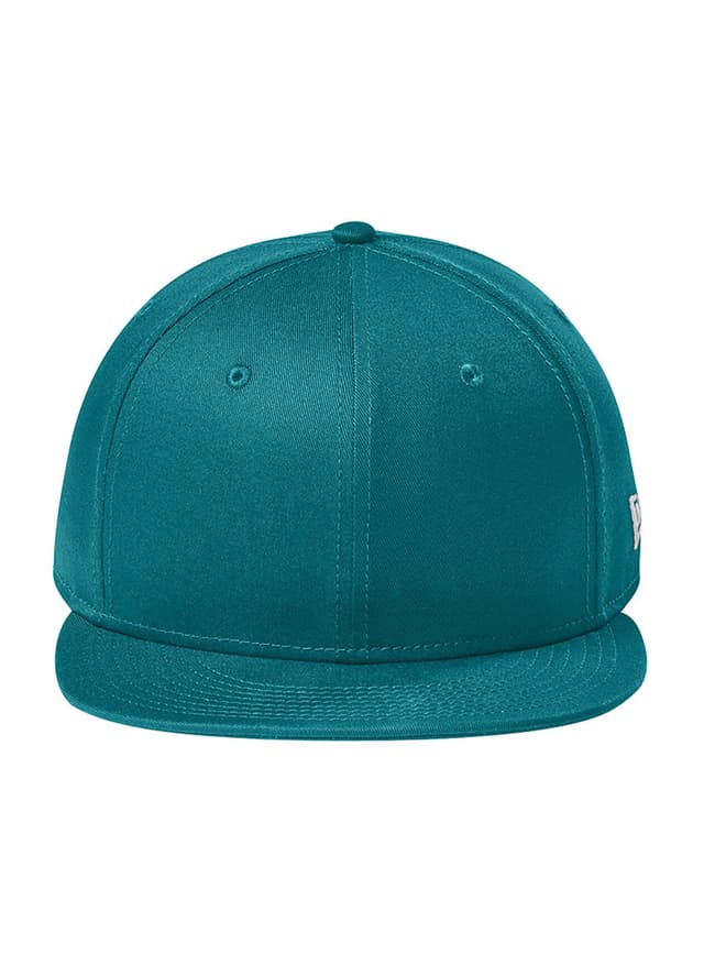 New Era Flat Bill Snapback Hat - Flag Shark Teal MISC