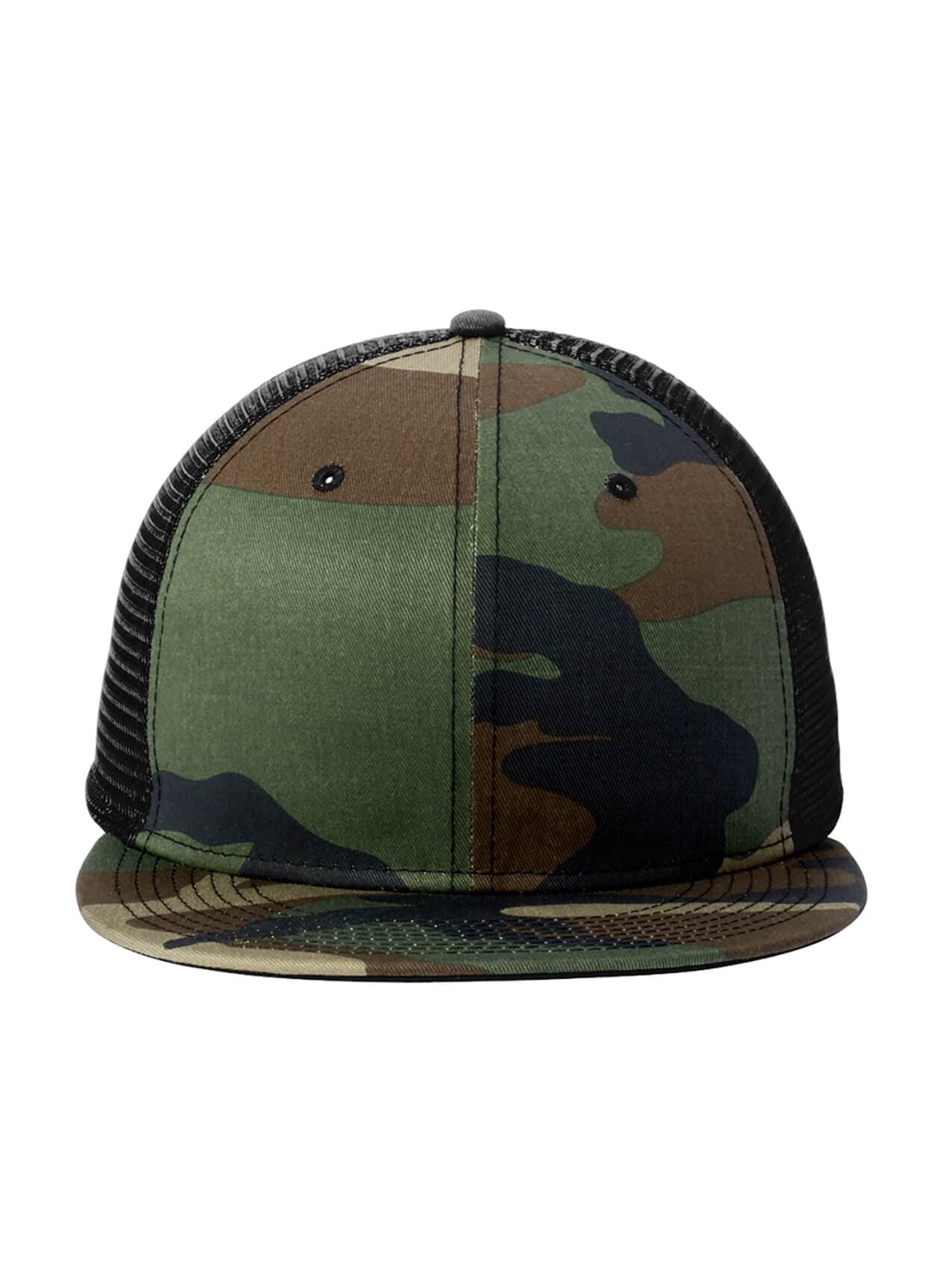 New Era Standard Fit Snapback Trucker Cap - Camo / Black MISC