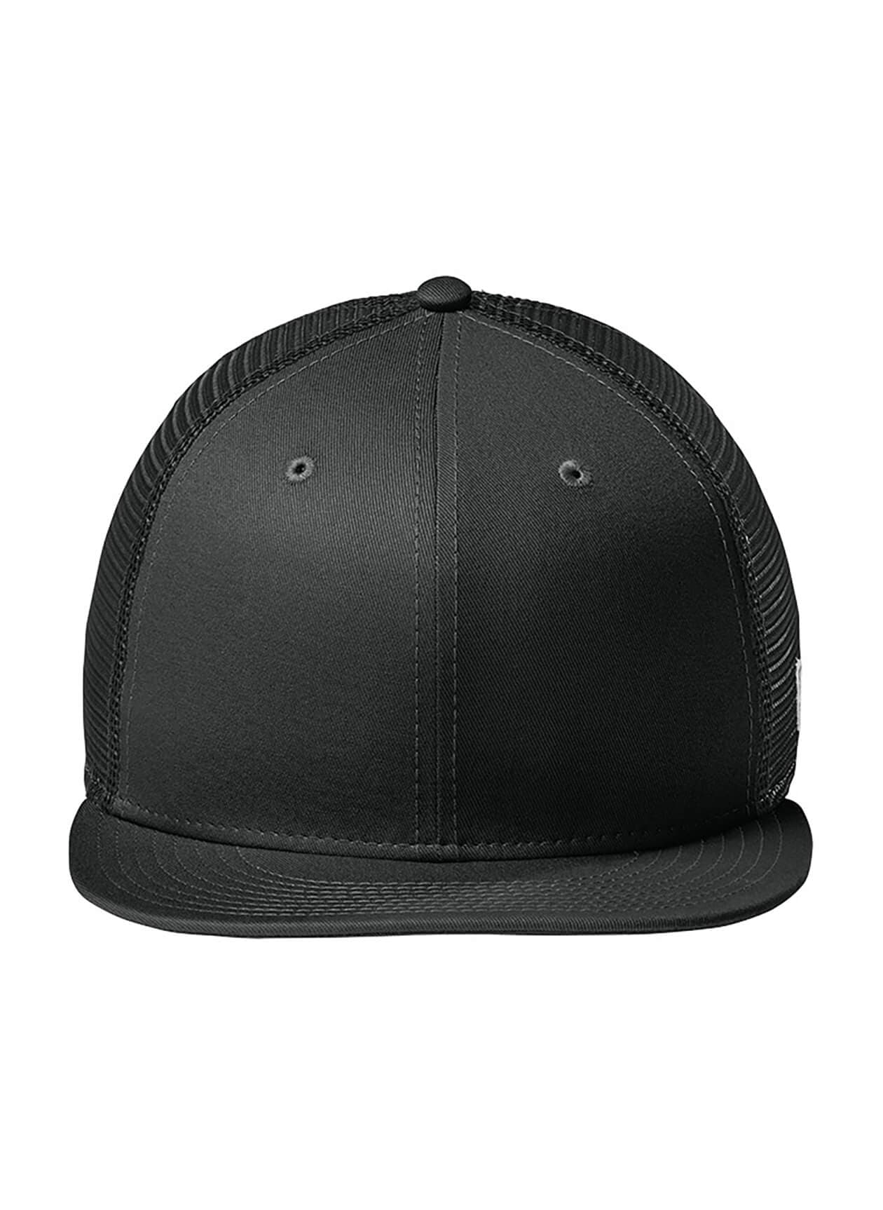 New Era Standard Fit Snapback Trucker Cap - Flag Black / Black MISC