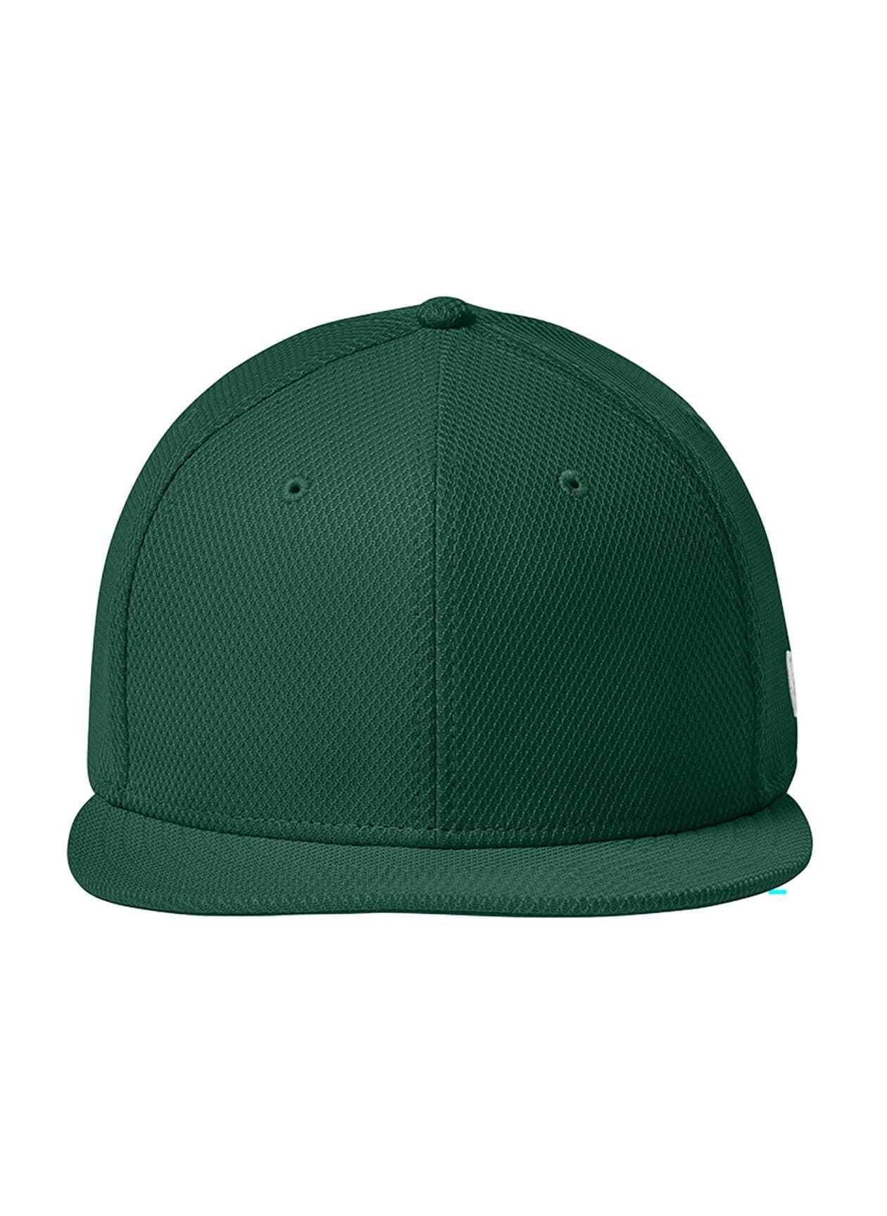New Era Original Fit Diamond Era Flat Bill Snapback Cap - Flag Dark Green MISC