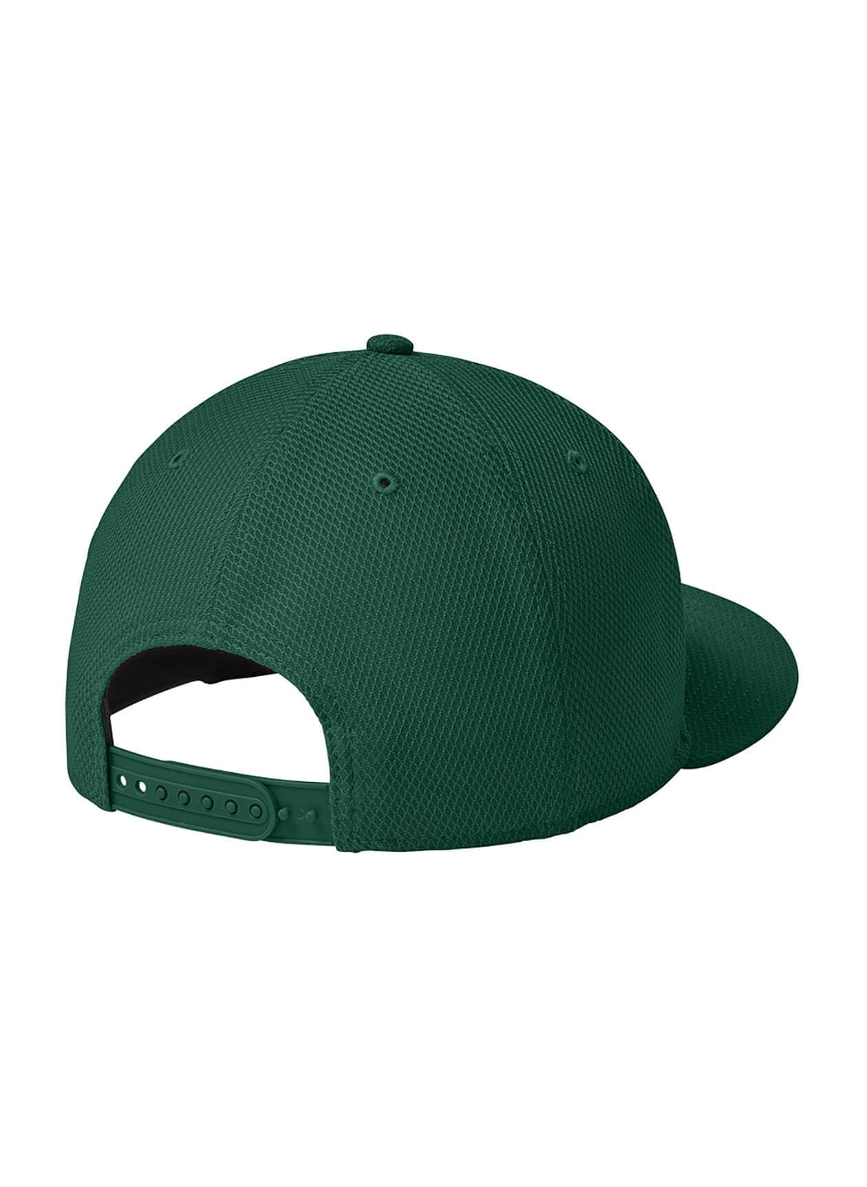 New Era Original Fit Diamond Era Flat Bill Snapback Cap - Flag Dark Green MISC
