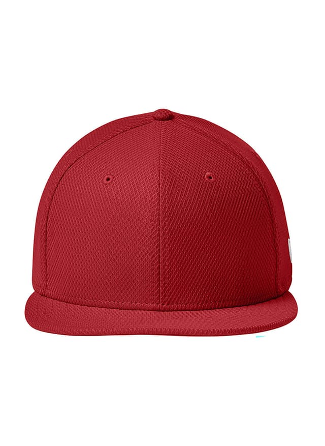 New Era Original Fit Diamond Era Flat Bill Snapback Cap - Flag Scarlet MISC