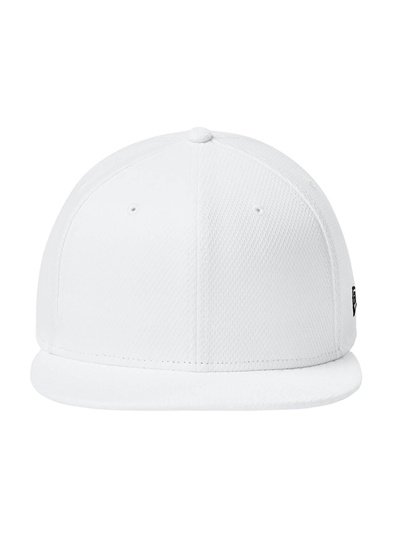 New Era Original Fit Diamond Era Flat Bill Snapback Cap - Flag White MISC