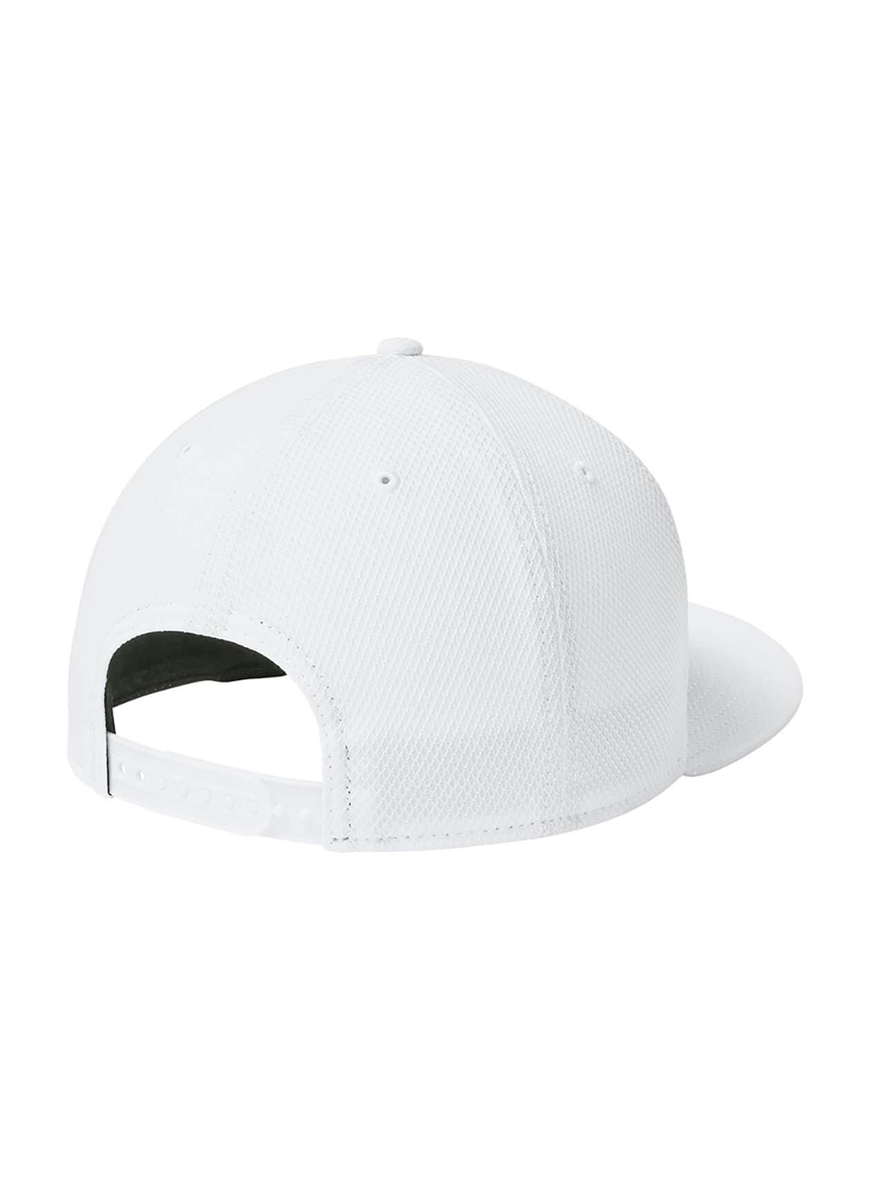 New Era Original Fit Diamond Era Flat Bill Snapback Cap - Flag White MISC