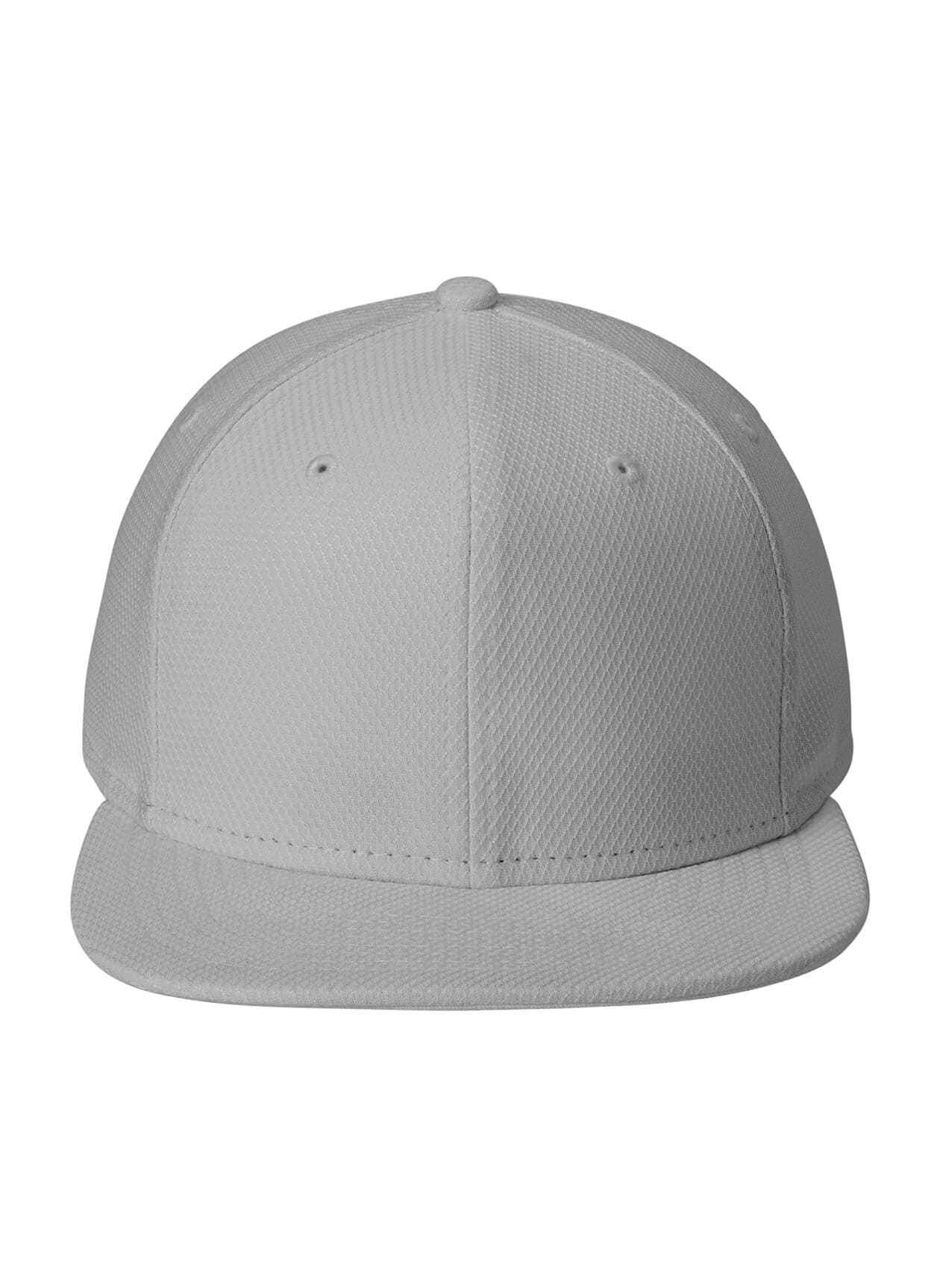 New Era Original Fit Diamond Era Flat Bill Snapback Cap - Grey (GRY) MISC