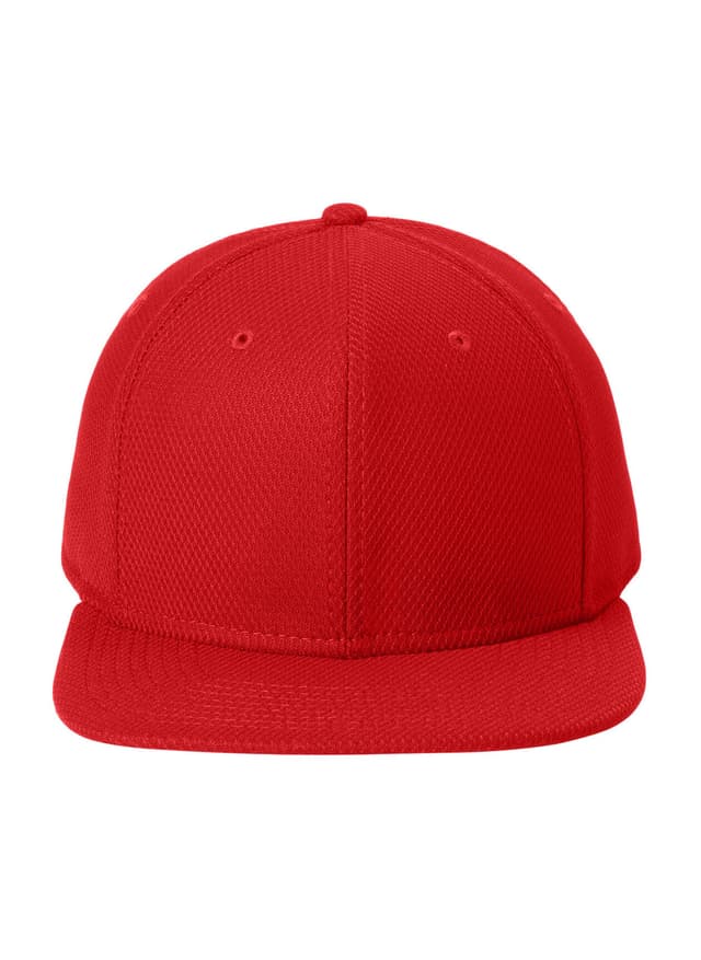 New Era Original Fit Diamond Era Flat Bill Snapback Cap - Scarlet (SCL) MISC