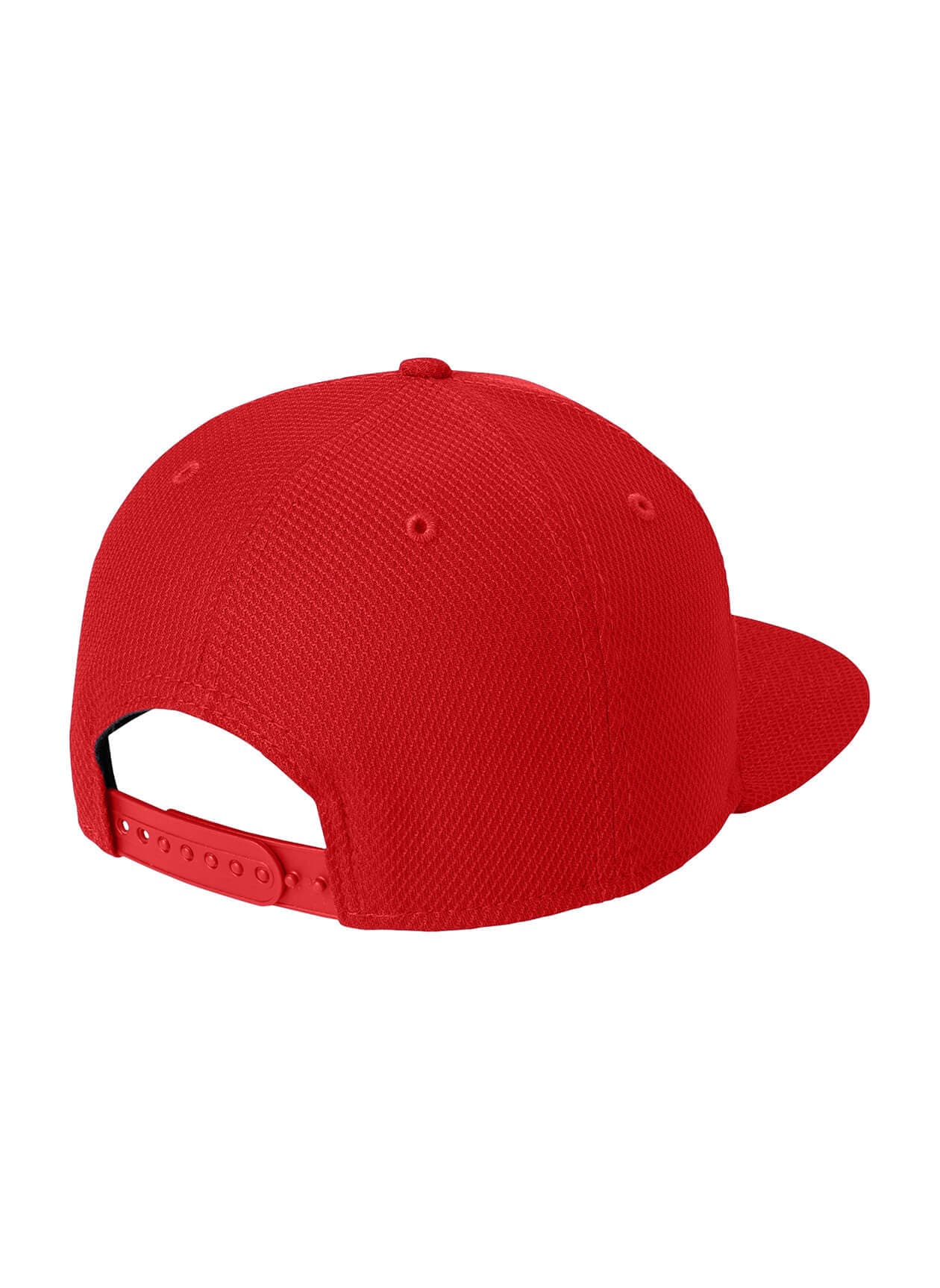 New Era Original Fit Diamond Era Flat Bill Snapback Cap - Scarlet (SCL) MISC