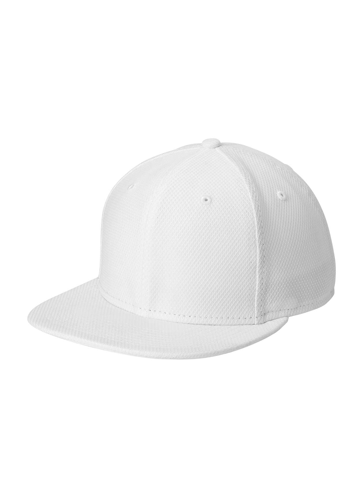 New Era Original Fit Diamond Era Flat Bill Snapback Cap - White (WHT) MISC