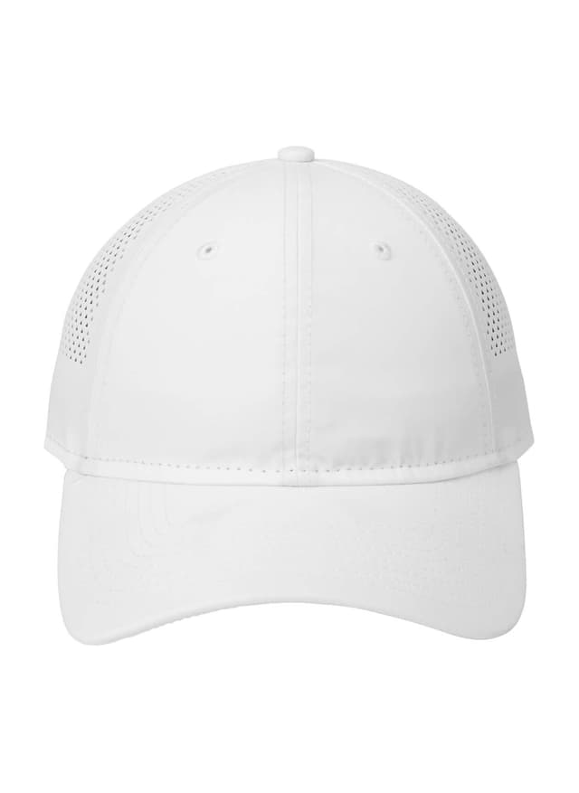 New Era Perforated Performance Cap - White (WHT) MISC
