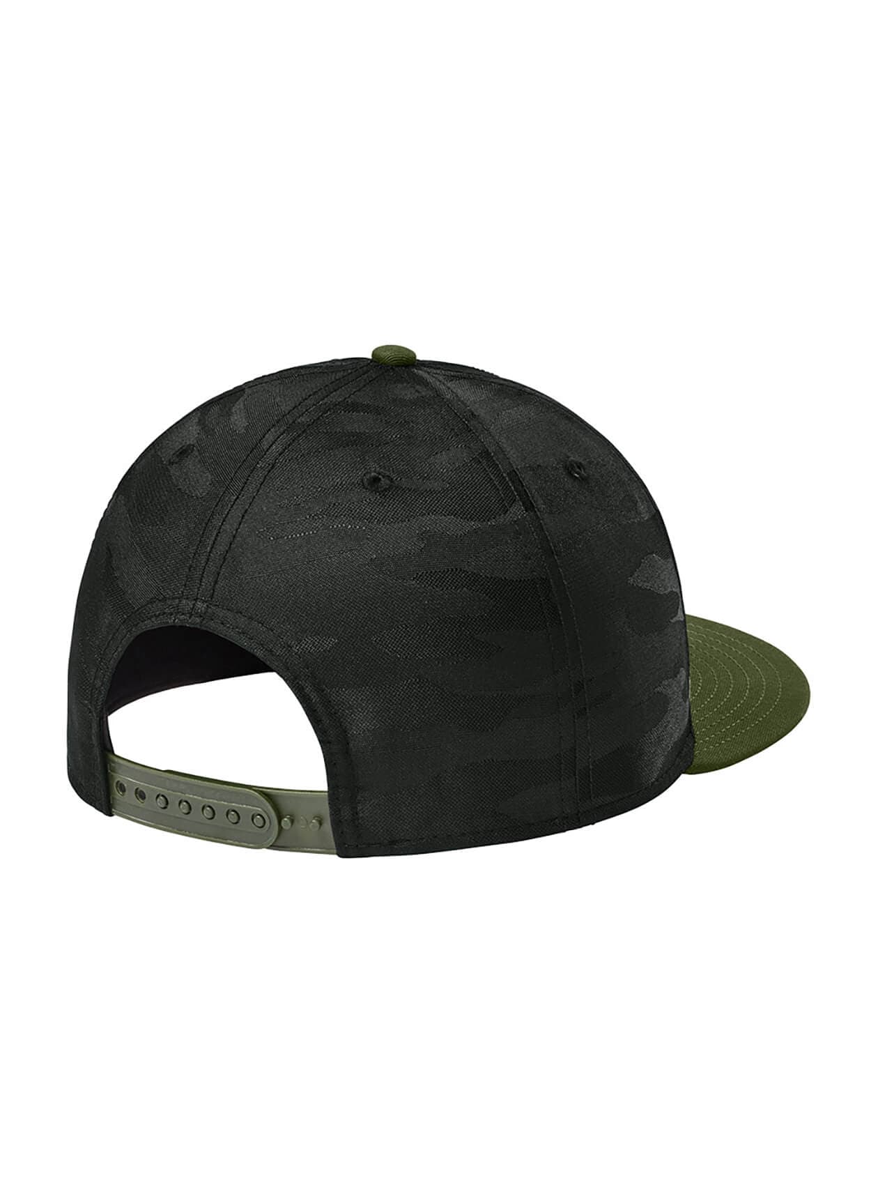 New Era Camo Flat Bill Snapback Cap - Green MISC