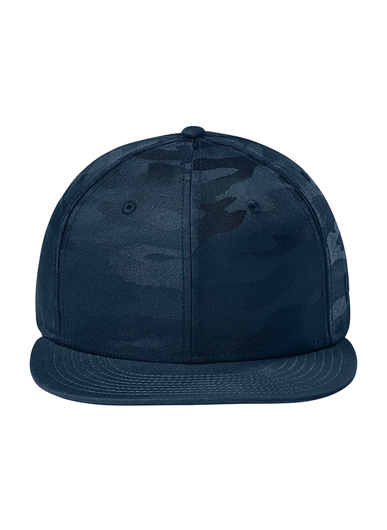 New Era Camo Flat Bill Snapback Cap - Flag Deep Navy / Deep Navy Camo MISC