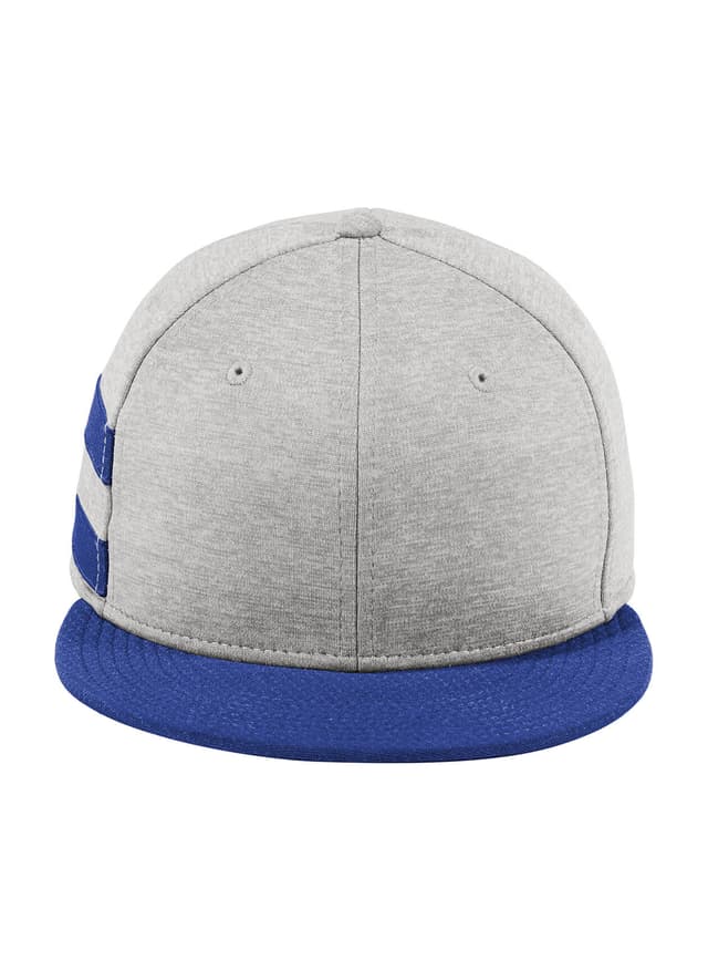 New Era Shadow Heather Striped Flat Bill Snapback Cap - Blue MISC