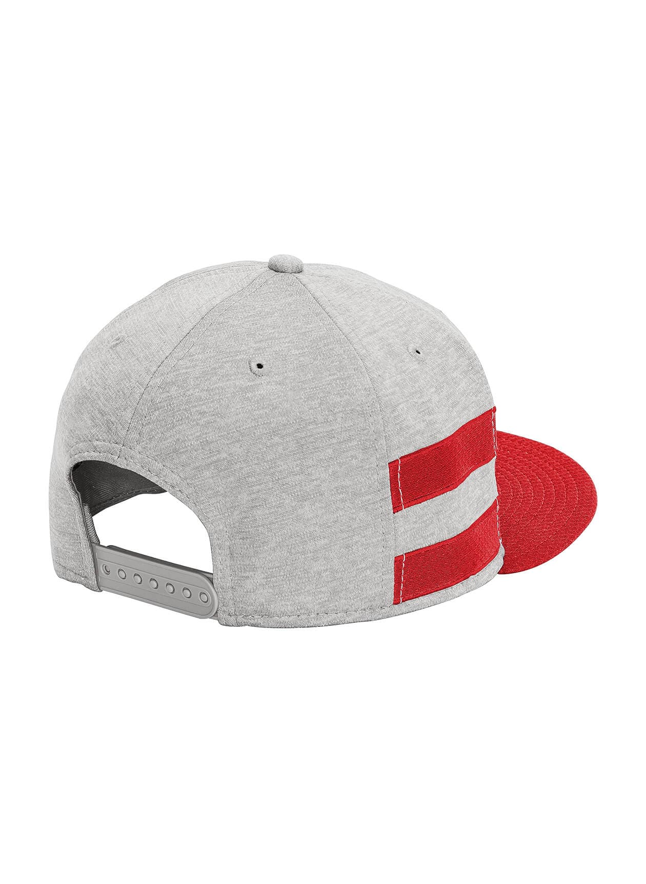 New Era Shadow Heather Striped Flat Bill Snapback Cap - Red MISC