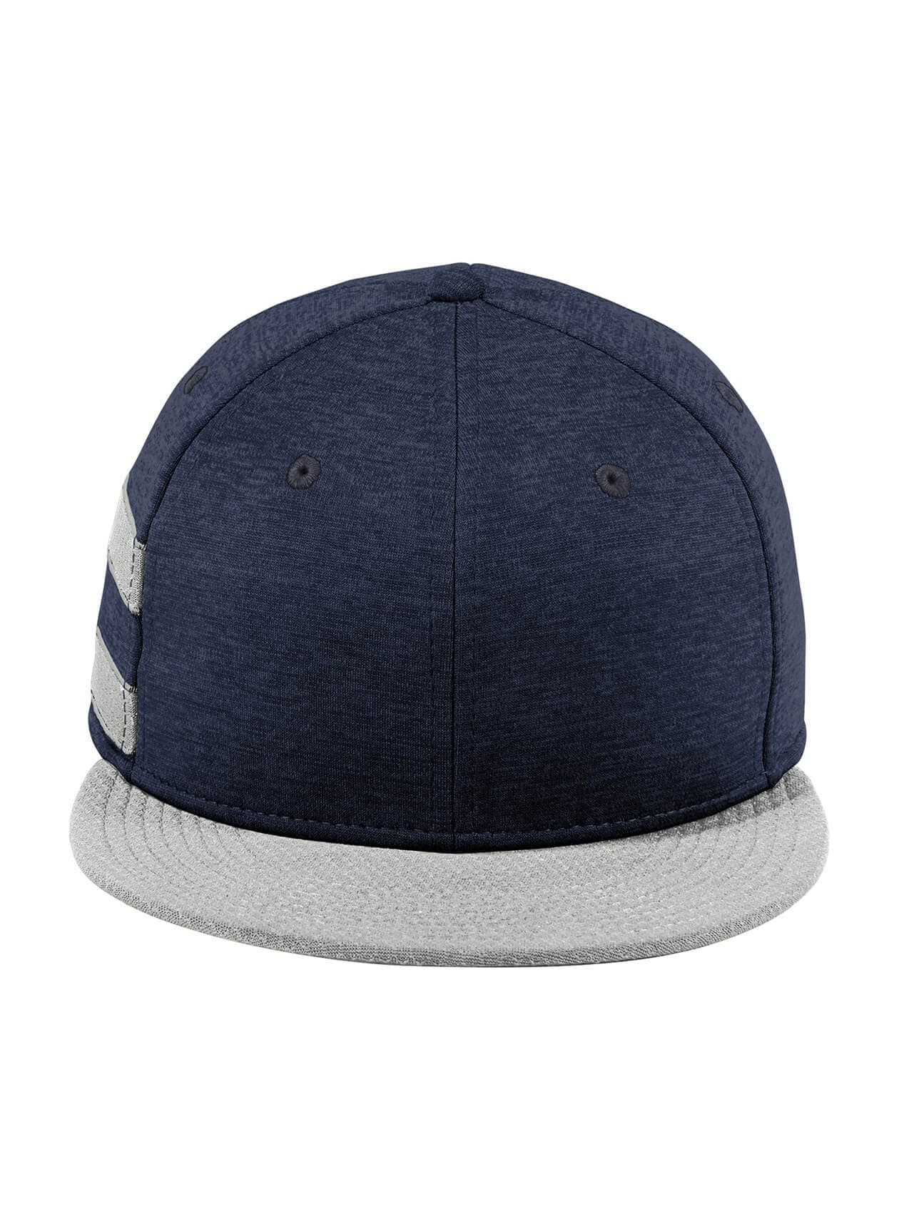 New Era Shadow Heather Striped Flat Bill Snapback Cap - Navy MISC