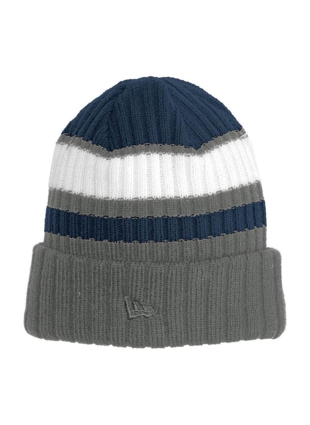 New Era Ribbed Tailgate Beanie - Blue,Light Grey MISC