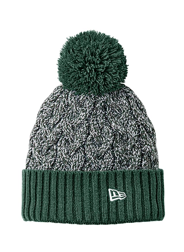New Era Marled Knit Pom Beanie - Green MISC