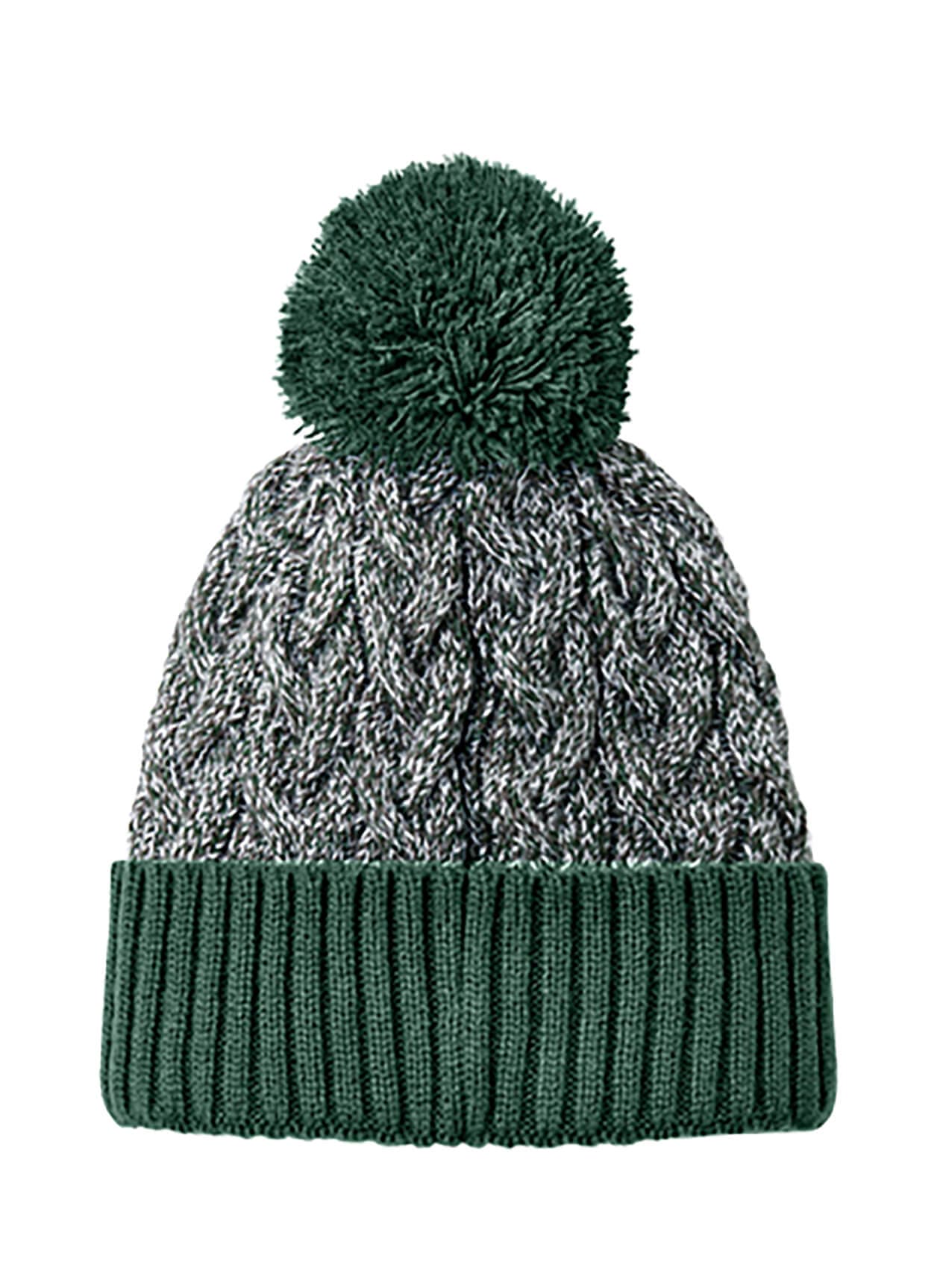 New Era Marled Knit Pom Beanie - Green MISC