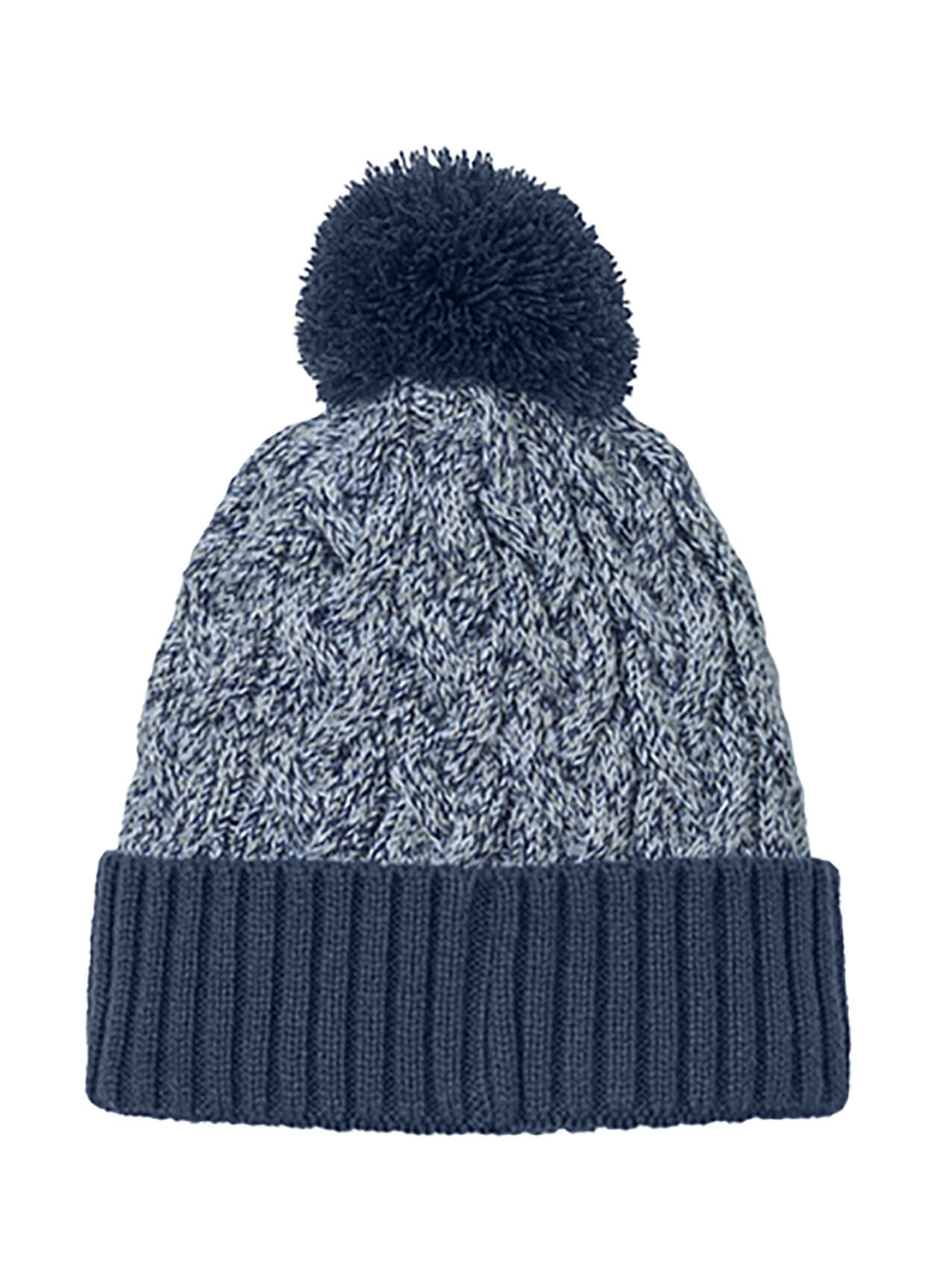 New Era Marled Knit Pom Beanie - Navy MISC
