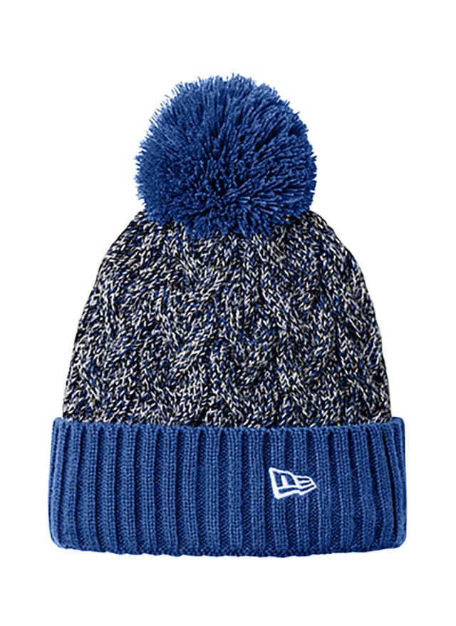 New Era Marled Knit Pom Beanie - Blue MISC