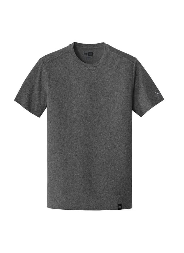 New Era Men's Heritage Blend Crew T-Shirt - Black Heather (BHT) 3XL