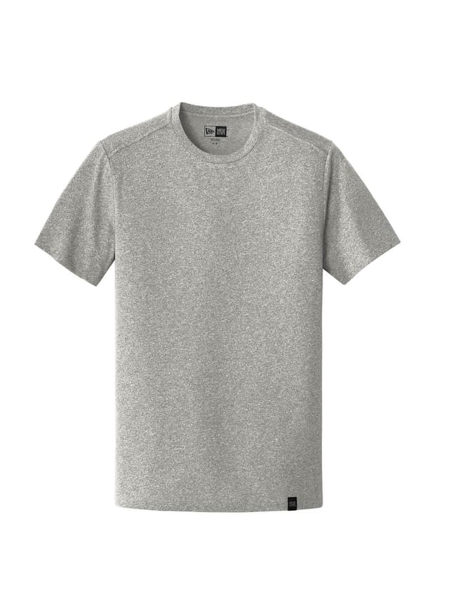 New Era Men's Heritage Blend Crew T-Shirt - Light Graphite Twist (LGR) 3XL