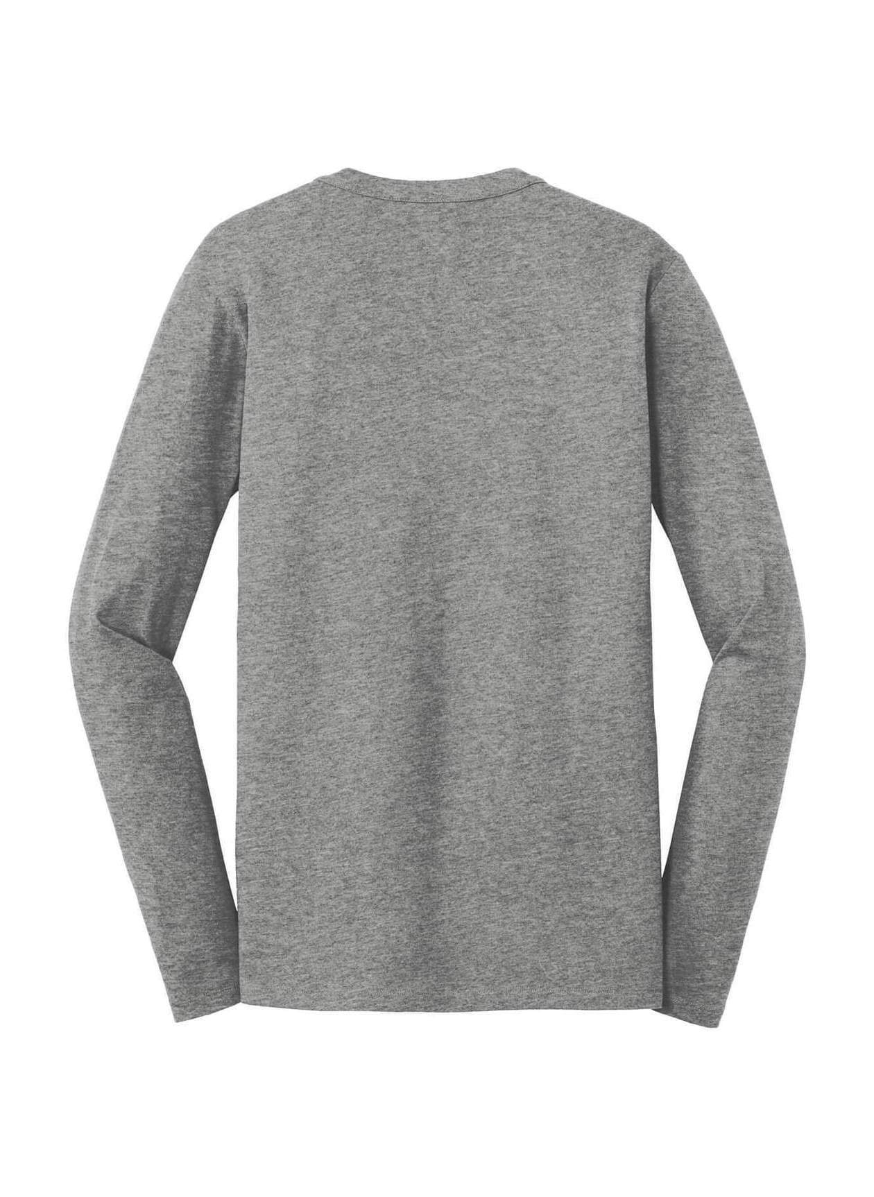 New Era Men's Heritage Blend Crew Long-Sleeve T-Shirt - Light Grey 3XL