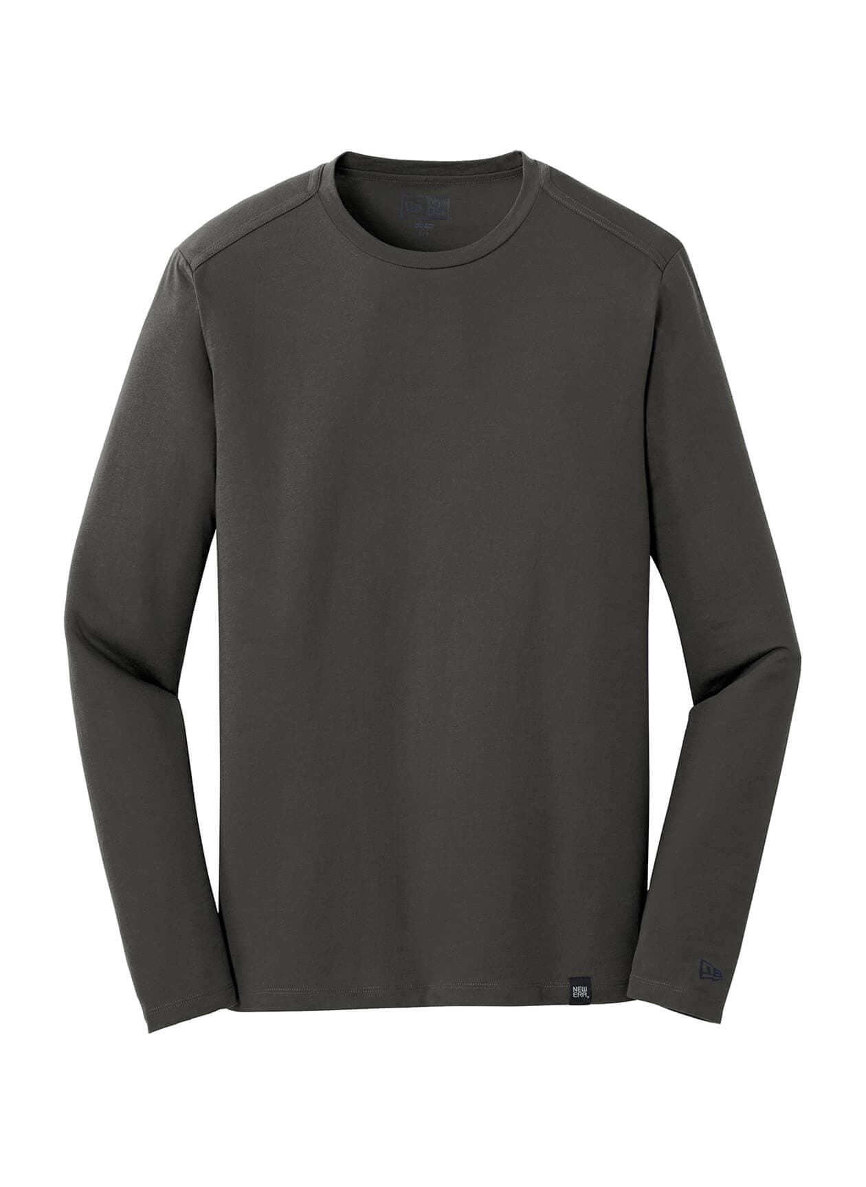New Era Men's Heritage Blend Crew Long-Sleeve T-Shirt - Dark Grey 3XL