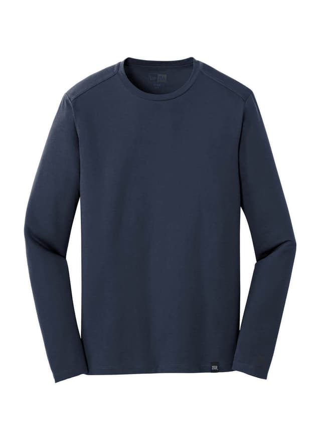 New Era Men's Heritage Blend Crew Long-Sleeve T-Shirt - True Navy (NVY) 3XL