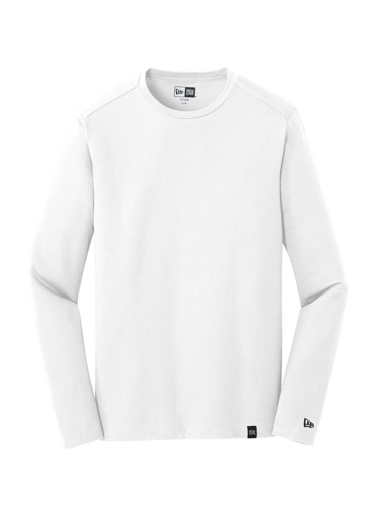 New Era Men's Heritage Blend Crew Long-Sleeve T-Shirt - White 3XL