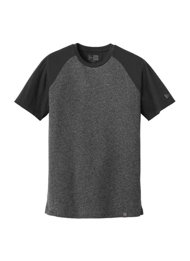 New Era Men's Heritage Blend Varsity T-Shirt - Black,Dark Grey 3XL