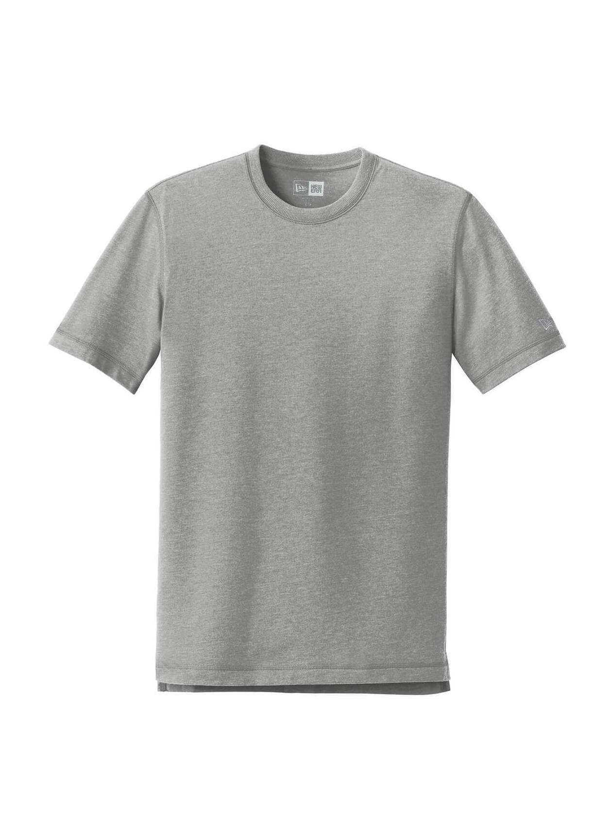 New Era Men's Sueded Cotton Blend Crew T-Shirt - Light Grey 3XL