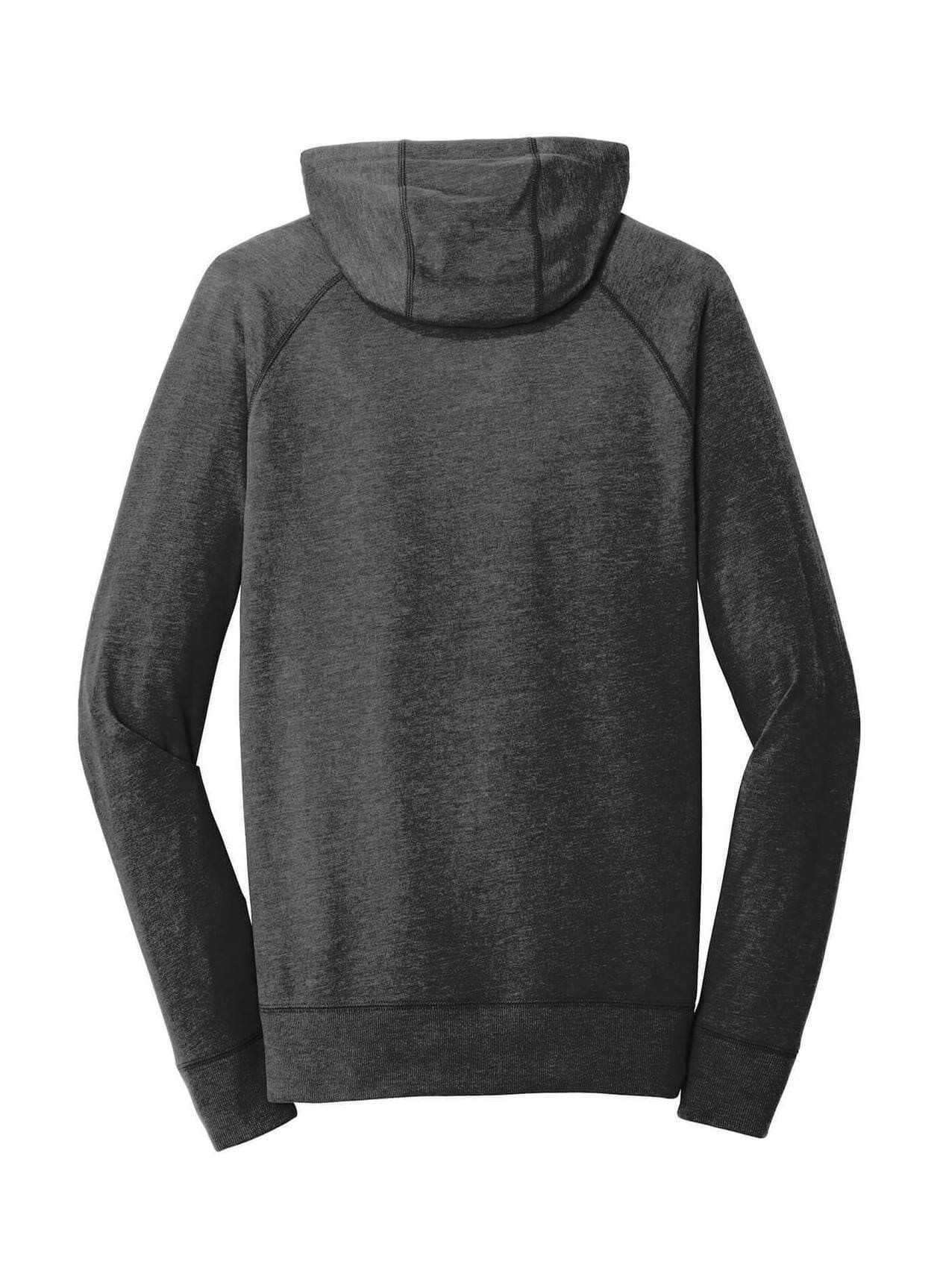 New Era Men's Sueded Cotton Blend Full-Zip Hoodie - Black 3XL
