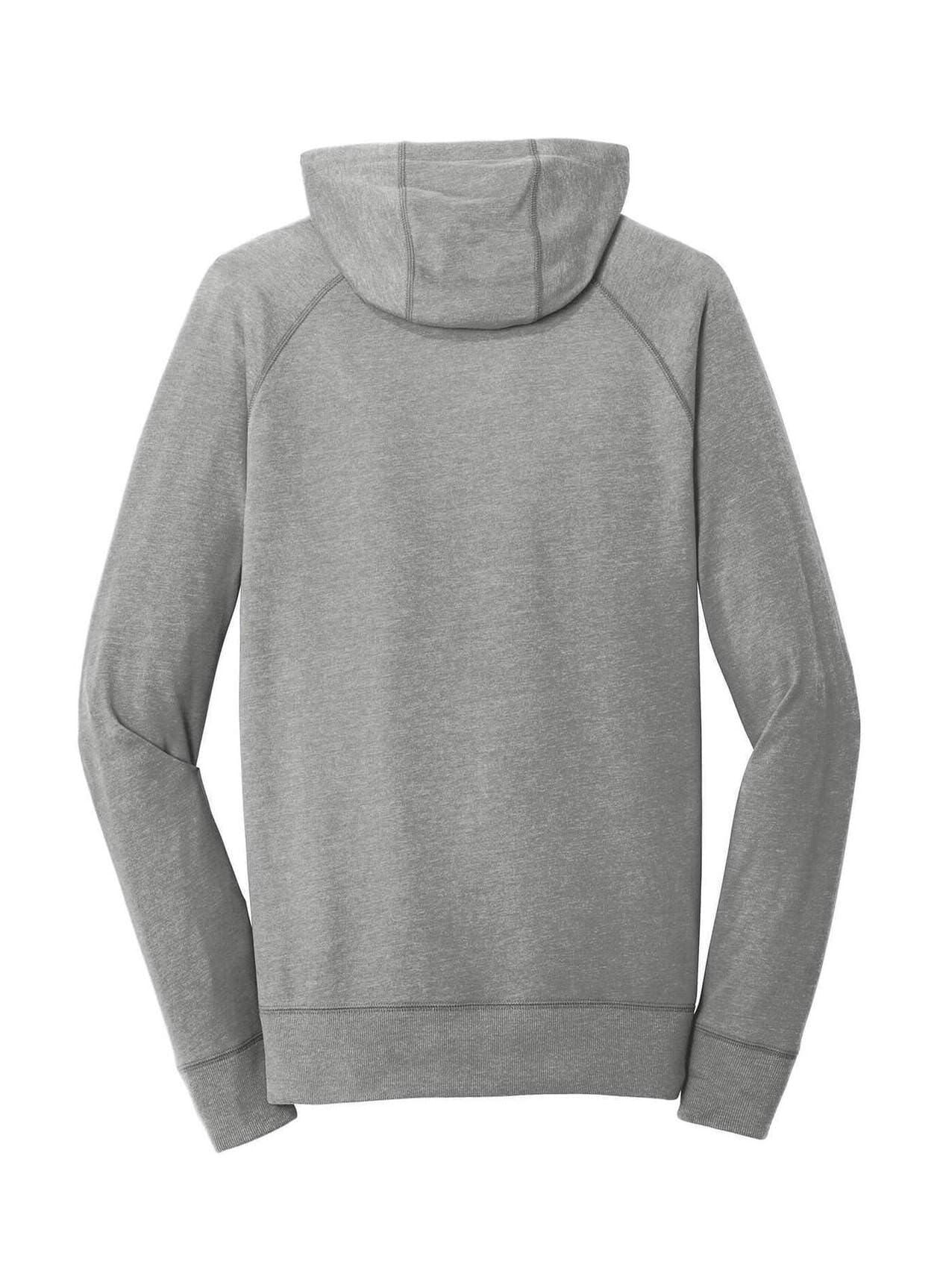 New Era Men's Sueded Cotton Blend Full-Zip Hoodie - Light Grey 3XL