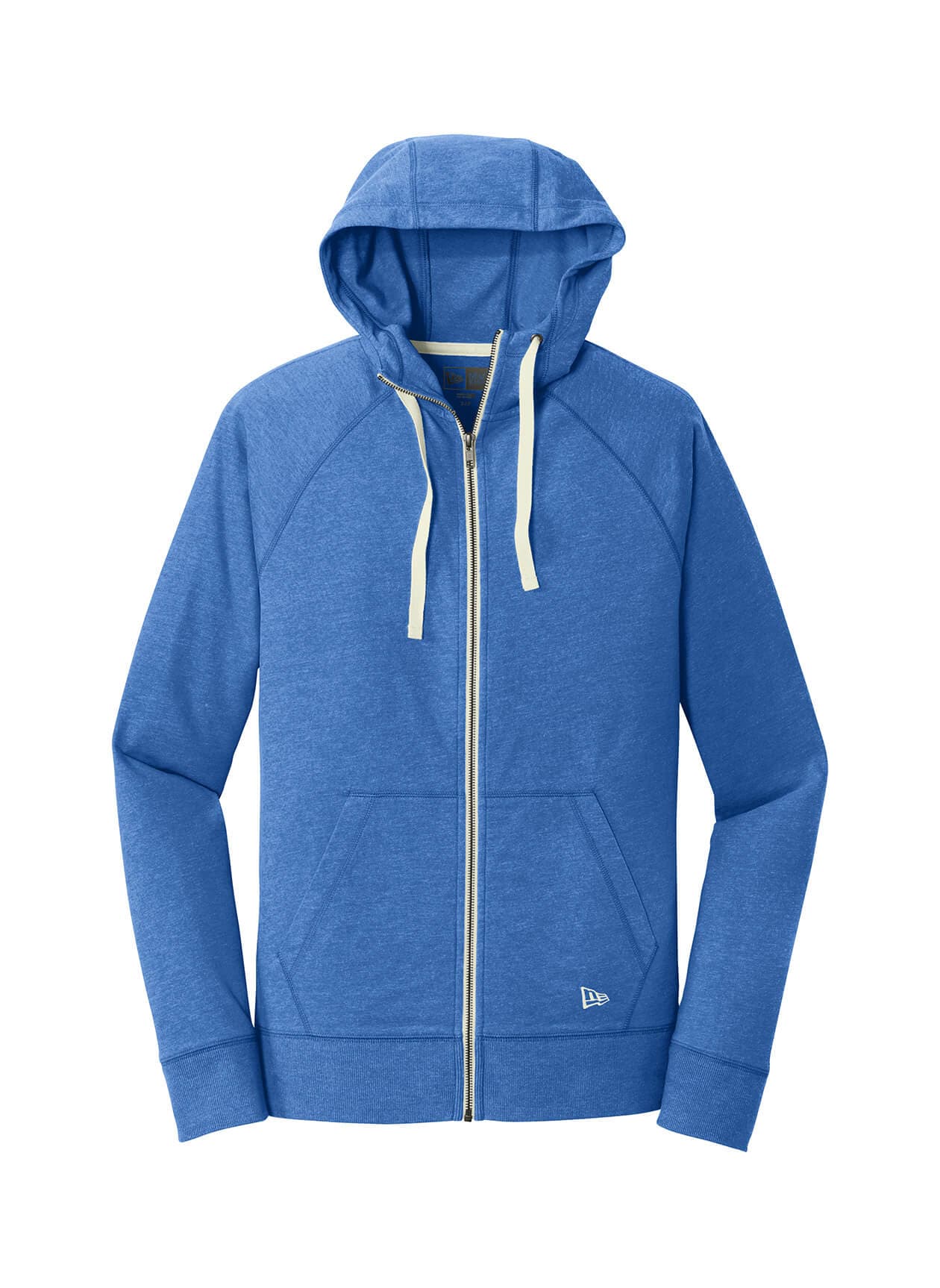 New Era Men's Sueded Cotton Blend Full-Zip Hoodie - Blue 3XL