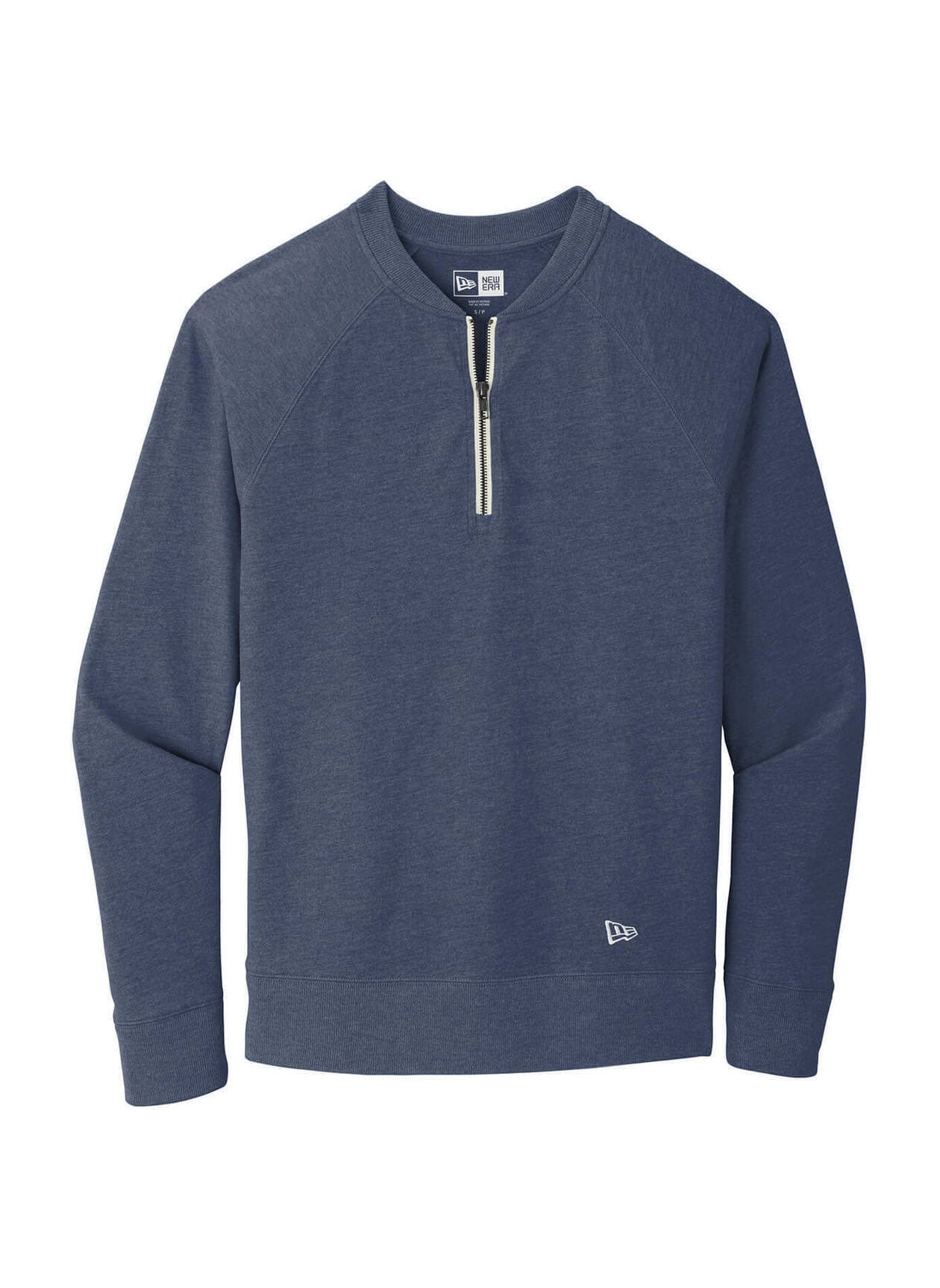 New Era Men's Sueded Cotton Blend Quarter-Zip - Navy 3XL