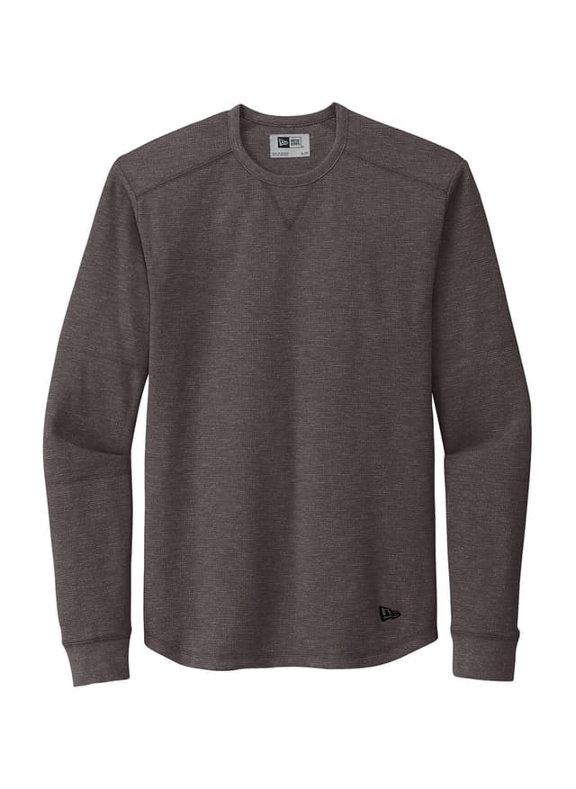 New Era Men's Thermal Long-Sleeve T-Shirt - Black Heather (BHT) 3XL